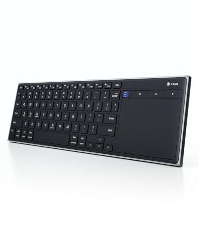 CZUR K5S Bluetooth Keyboard with Touchpad, Wireless & Wired Keyboard